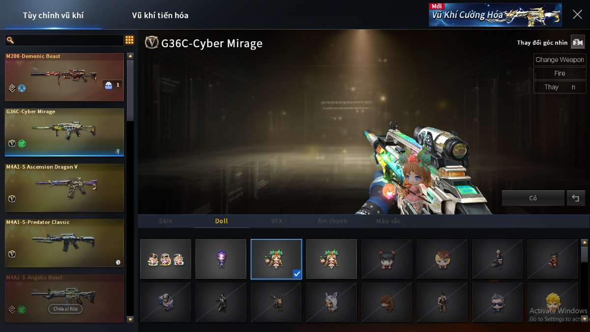 shop acc cf uy tin gia re